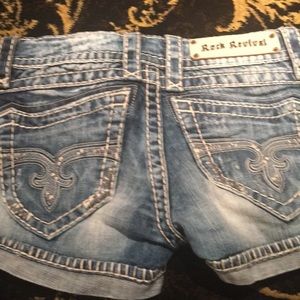 Rock revival shorts with some stretch